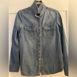 J. Crew Denim Shirt w/ Button Snaps